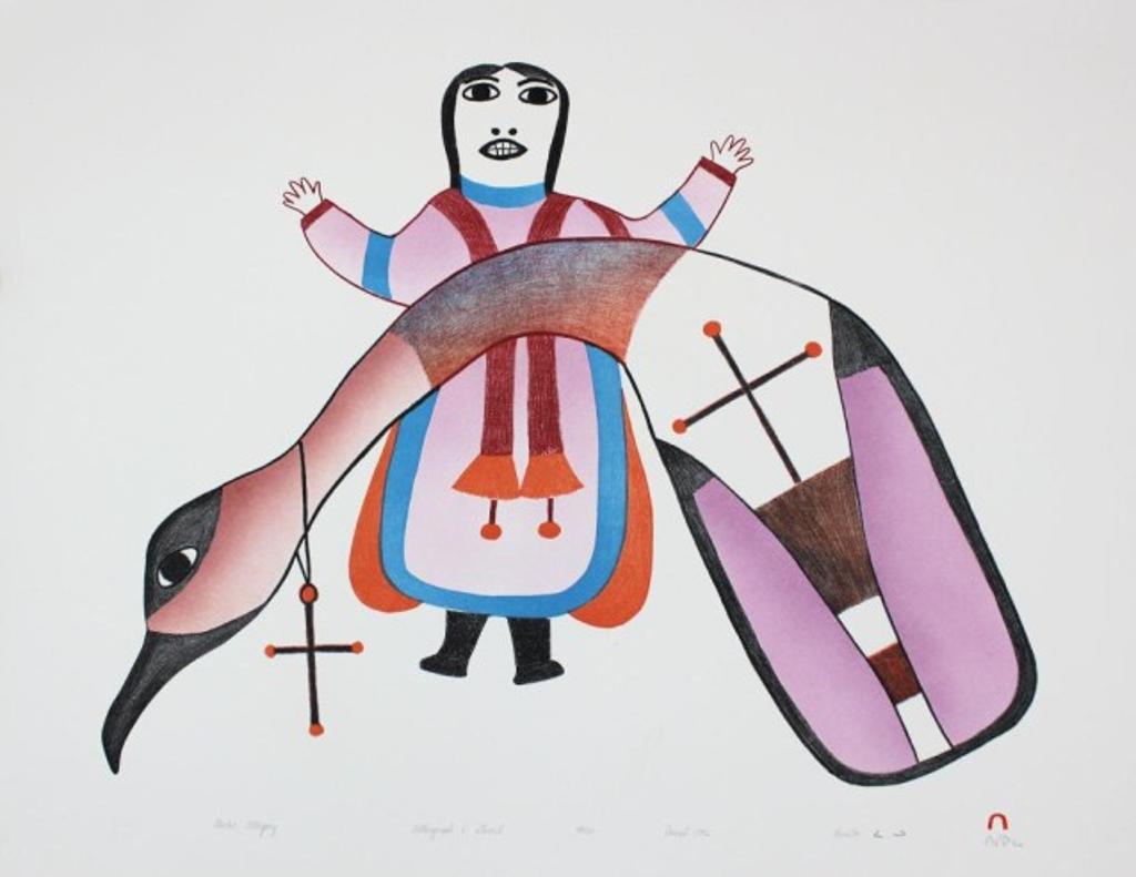 Pudlo Pudlat (1916-1992) - Arctic Allegory, 1992 #32,