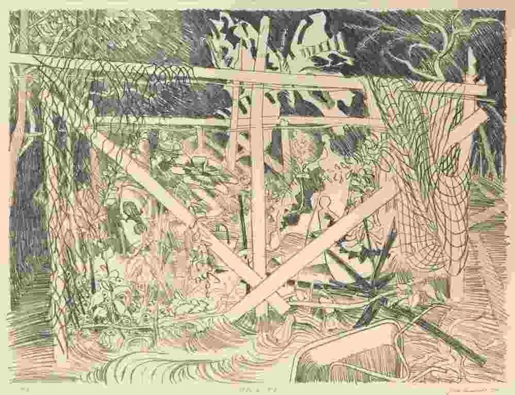 Jack Leaonard Shadbolt (1909-1998) - Secret Garden #6