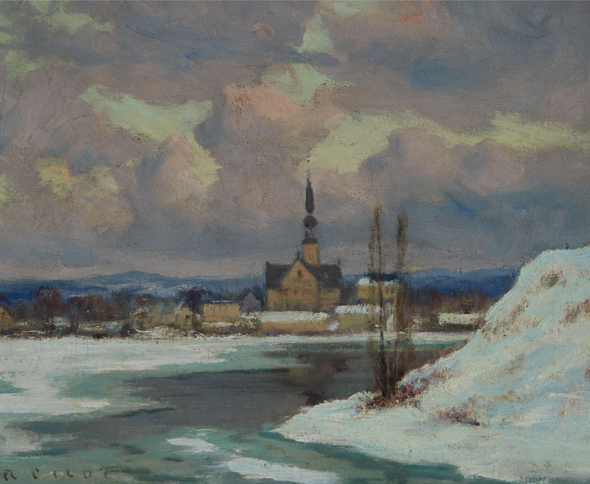 Robert Wakeham Pilot (1898-1967) - Quebec Village At Baie St-Paul, Circa 1934