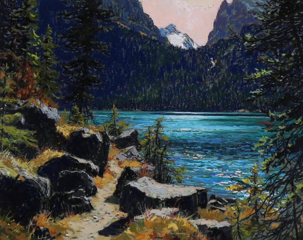Horace Champagne (1937) - Morning Sunshine On The Path Around Lake Ohara; 1993