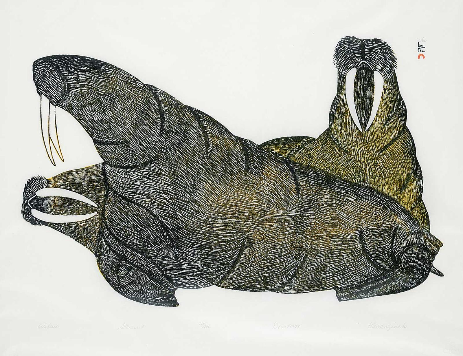 Pootoogook (1887-1958) - Walrus #160/200