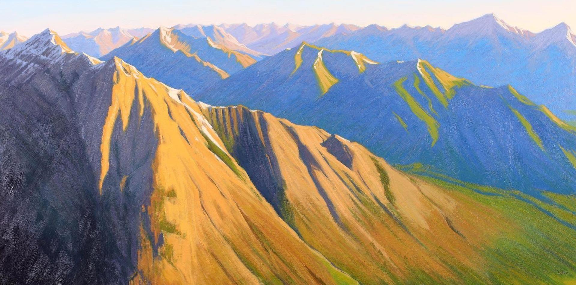 Don Weir (1949) - First Light In The Kananaskis; 2017