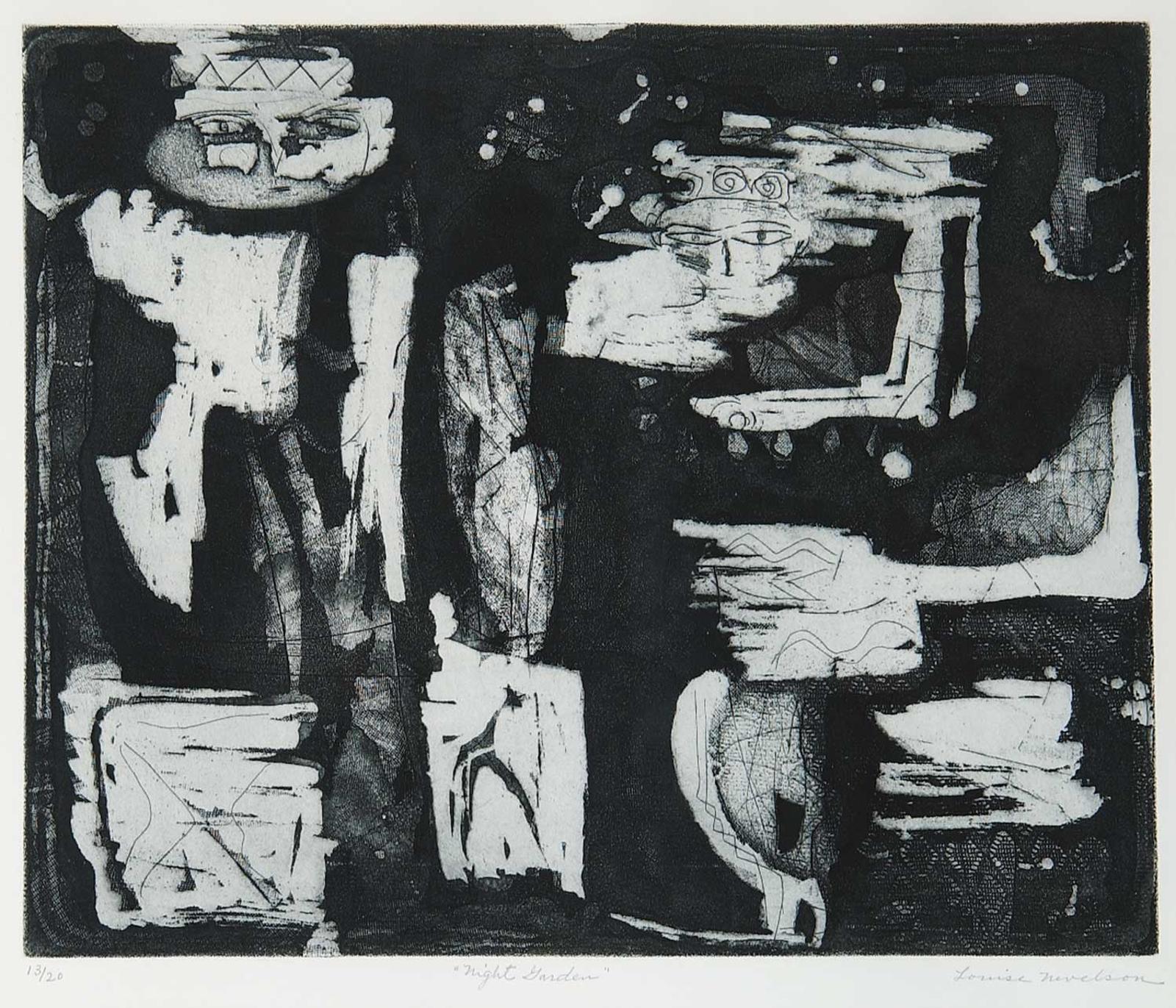 Louise Nevelson (1899-1988) - Night Garden  #13/20