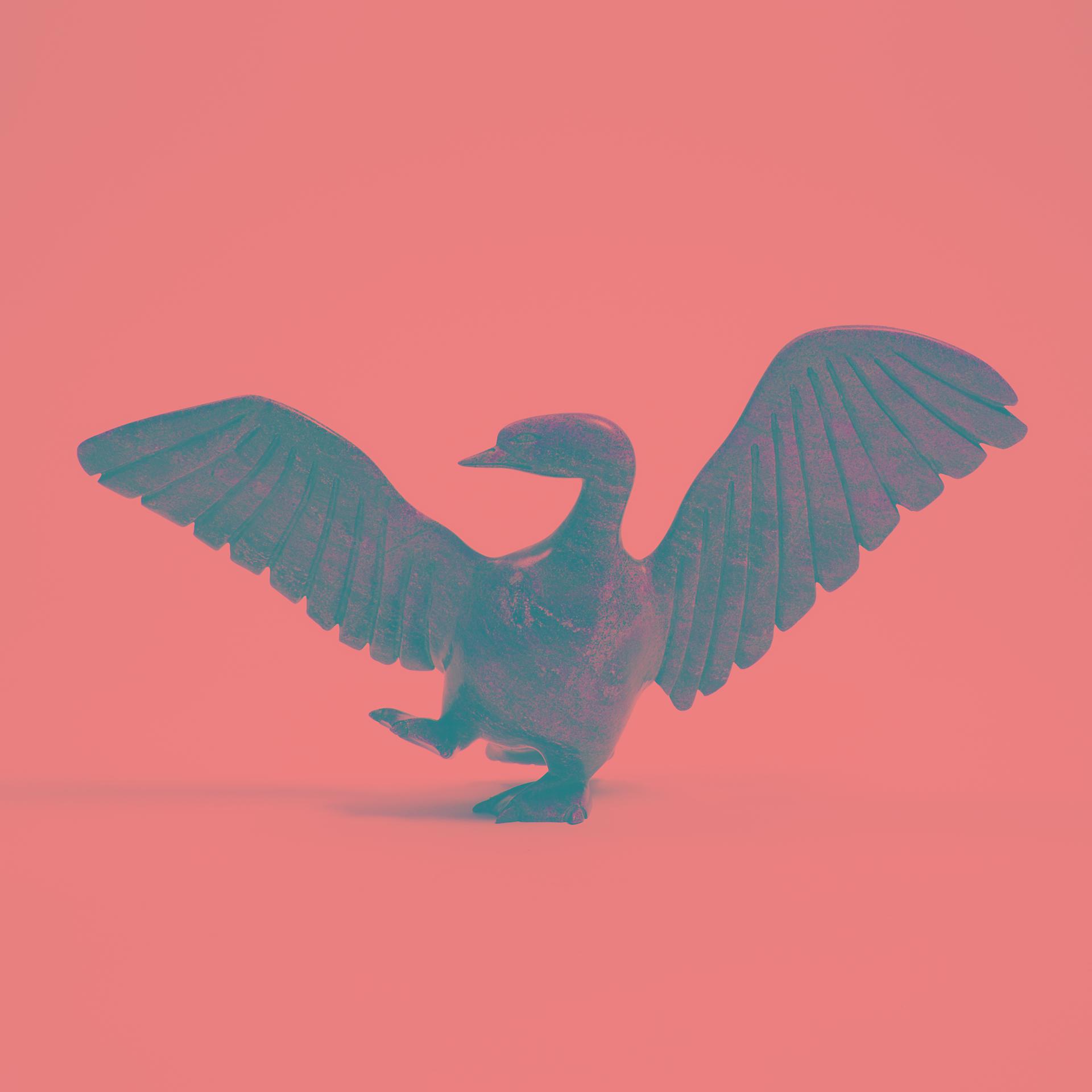 Pudlalik Shaa (1965) - Bird With Outstretched Wings
