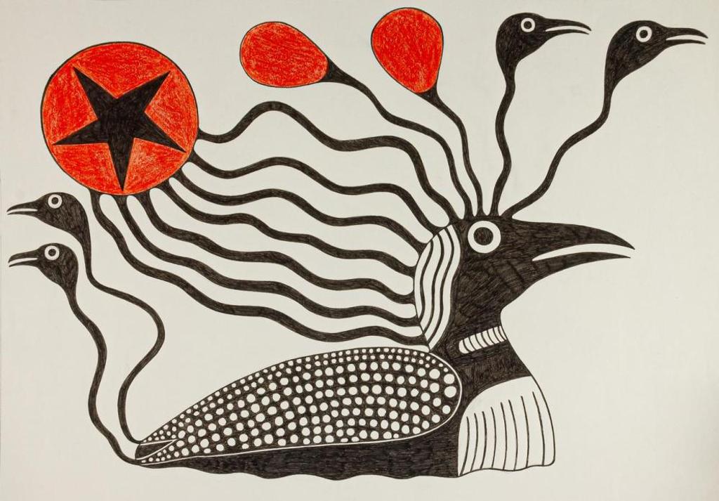 Kenojuak Ashevak (1927-2013) - Loon