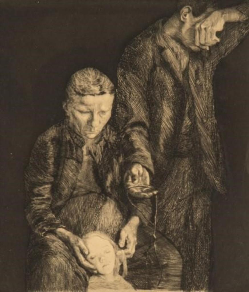 Kathe Kollwitz (1867-1945) - Zertretene (Seitenstuck) [Klipstein 48.IV]