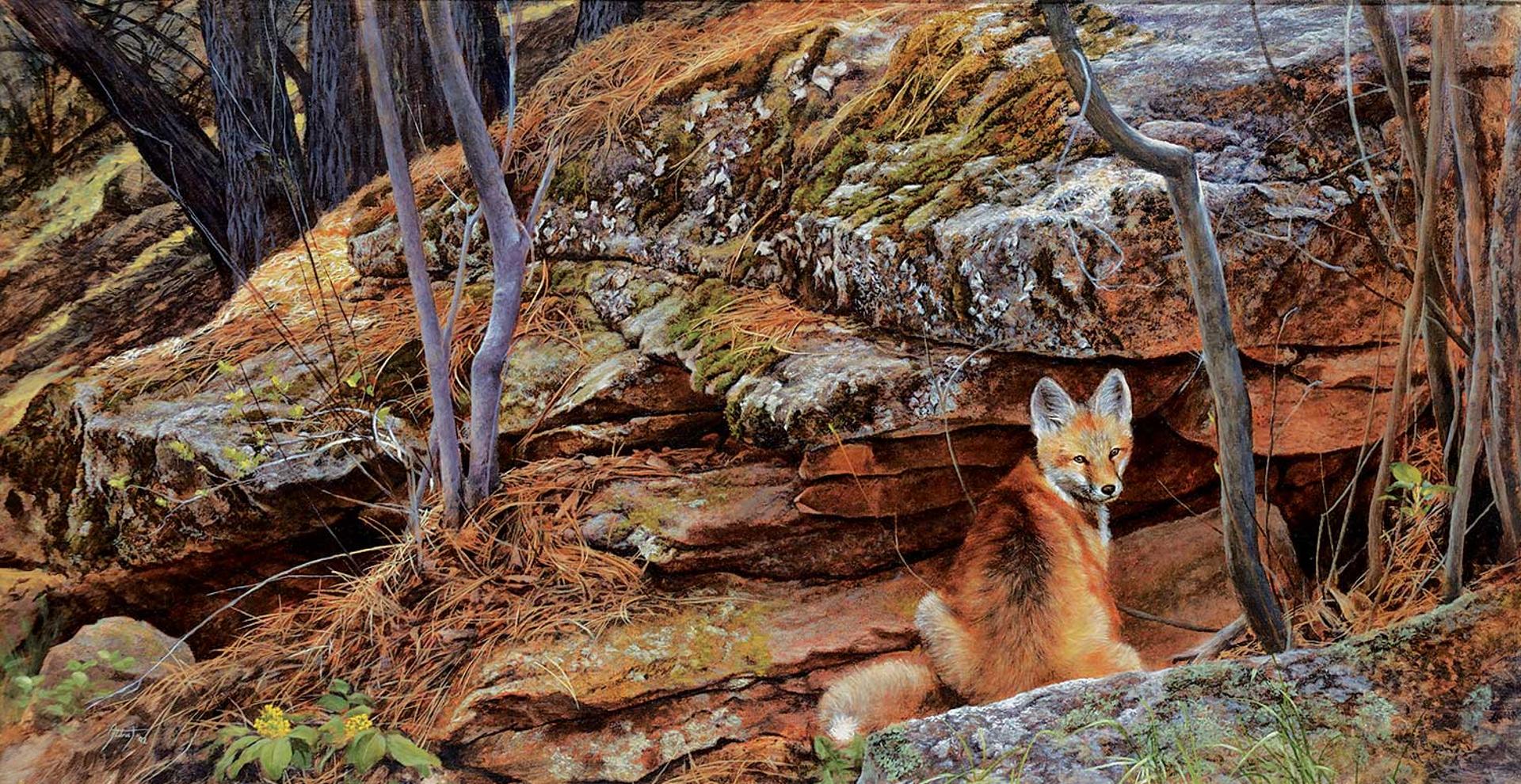 Edward Aldrich - Fox in the Den