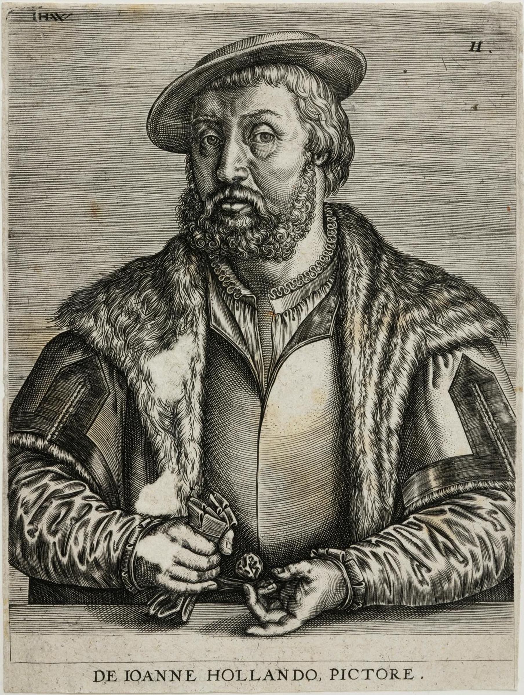 Johannes Wierix (1549) - Portrait of Jan Van Amstel