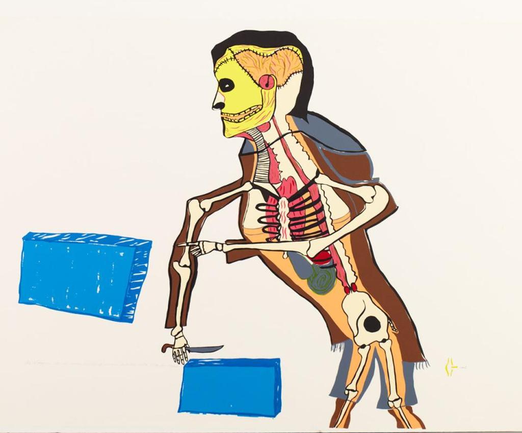 Martha Noah (1943) - The Vision Of The Man Cutting Snow Blocks