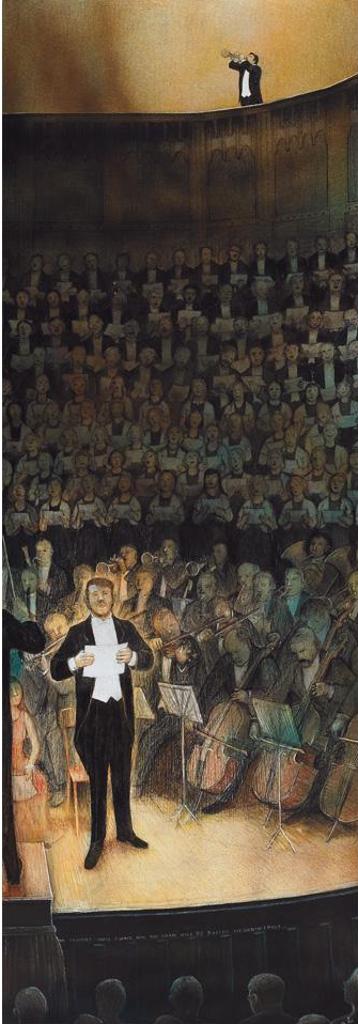 William Kurelek (1927-1977) - Handel’S Messiah At Massey Hall