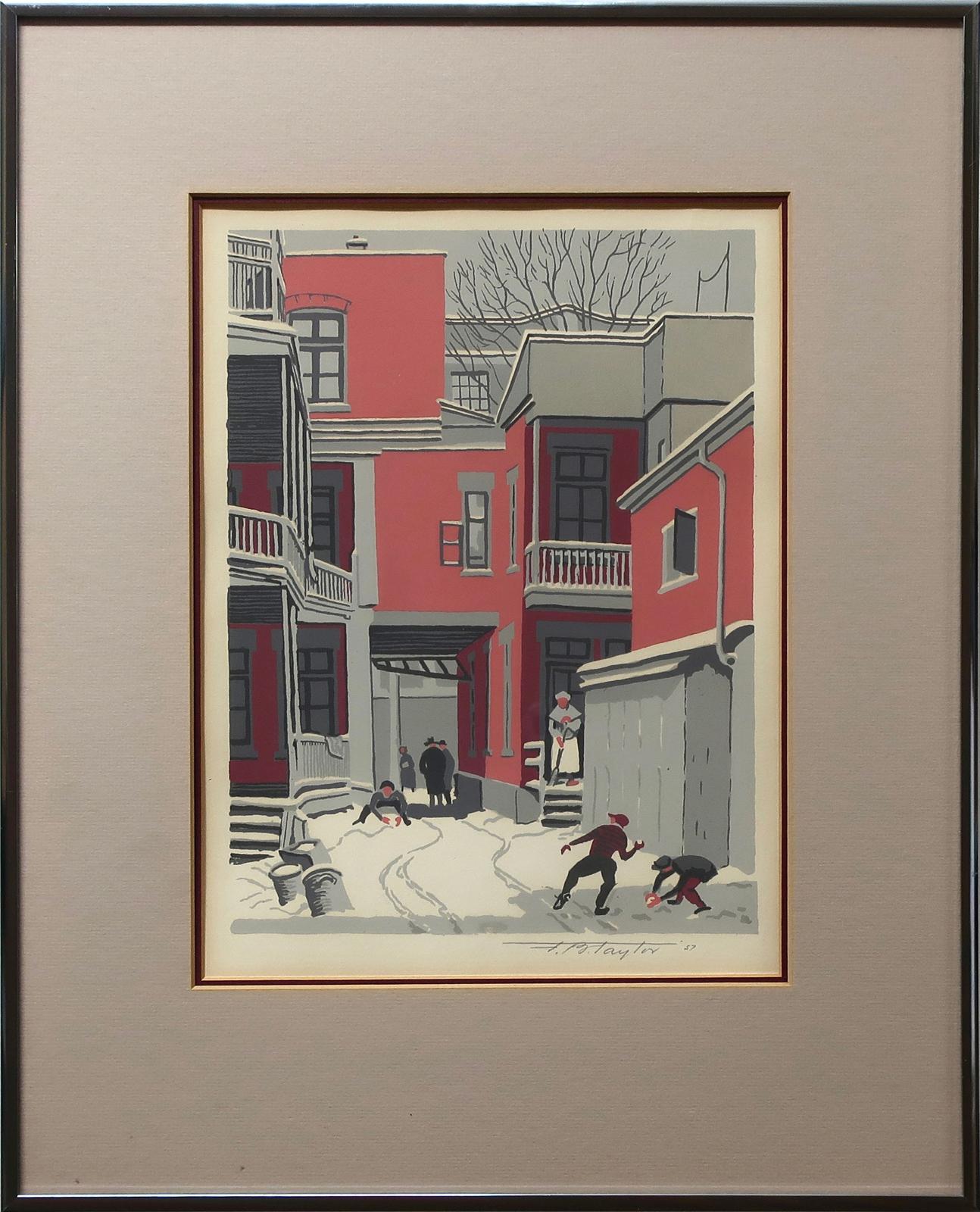 Frederick Bourchier Taylor (1906-1987) - Courtyard Off St. Lawrence