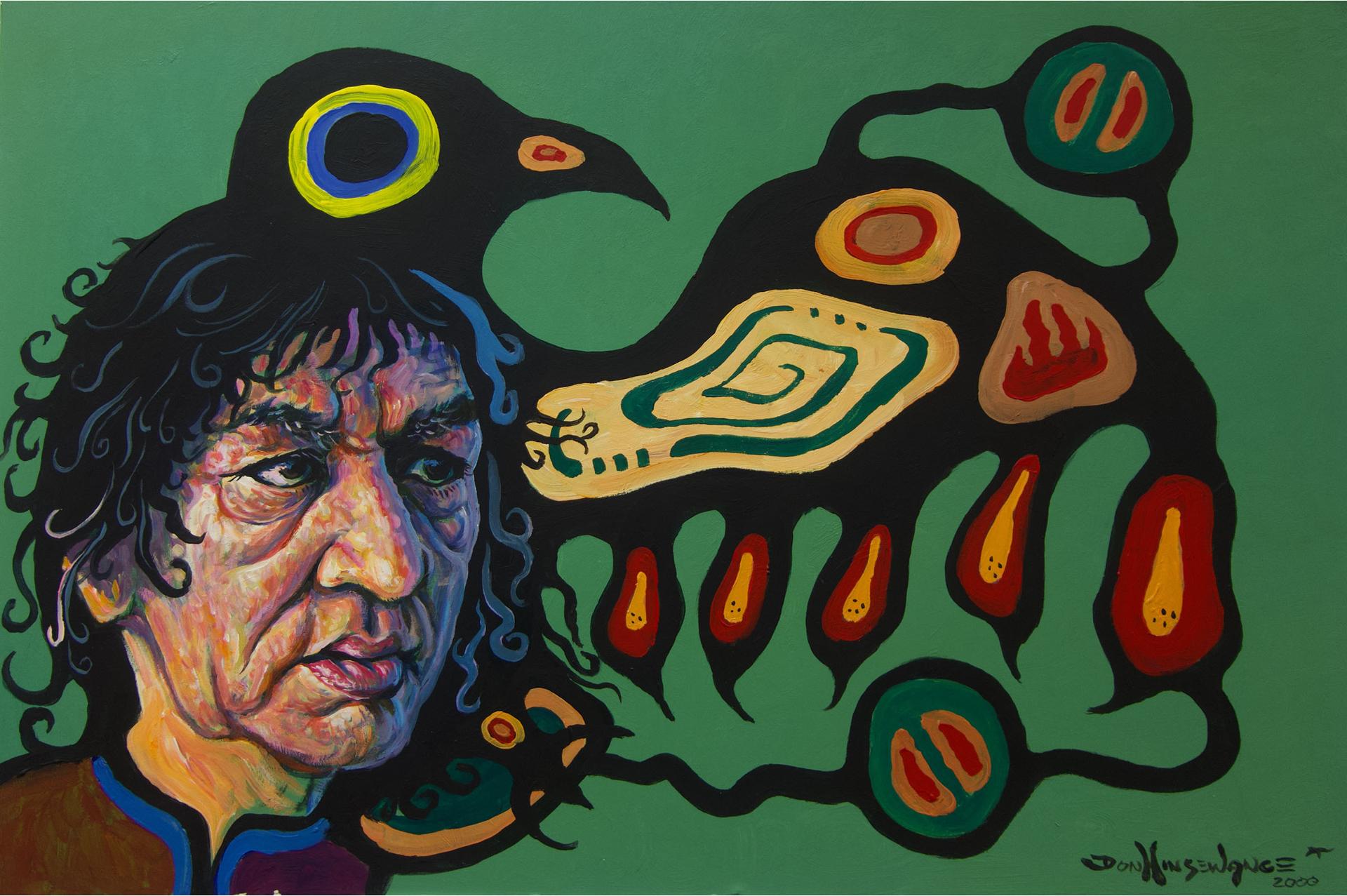 Don Ningewance (1948) - Portrait Of Norval Morrisseau
