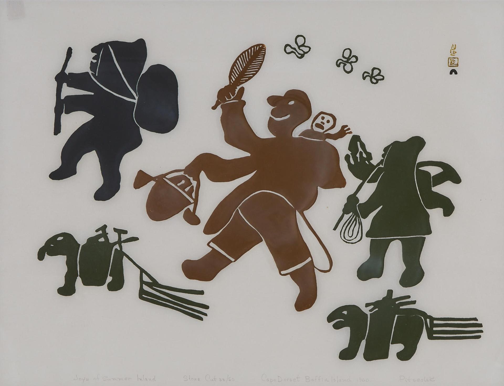 Pitseolak Ashoona (1904-1983) - Joys Of Summer Inland