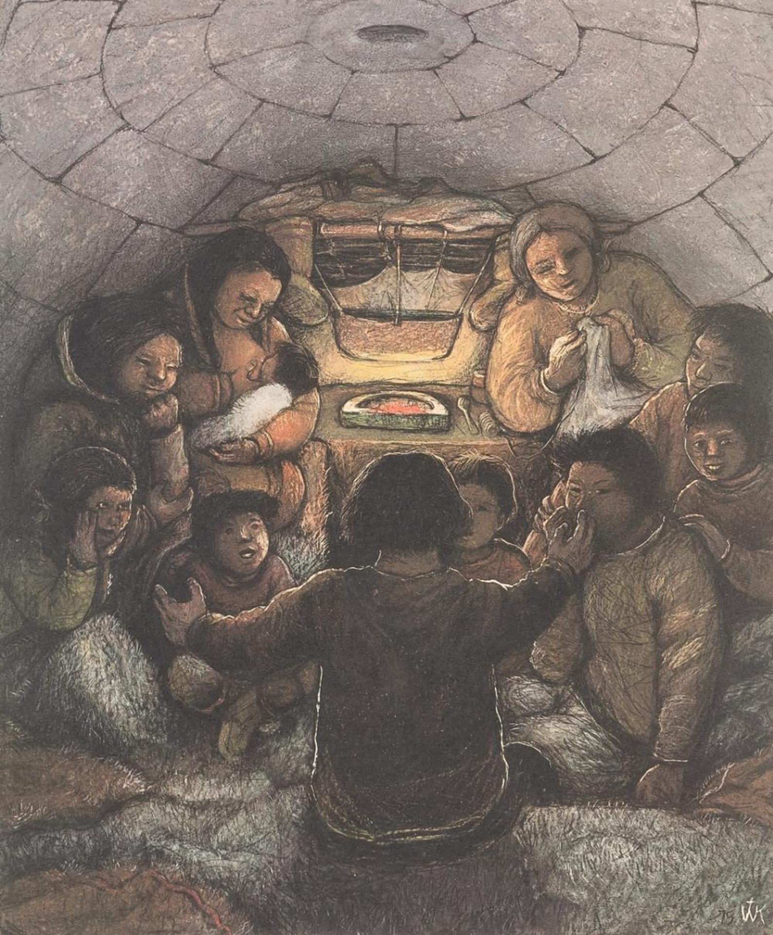 William Kurelek (1927-1977) - Story Telling