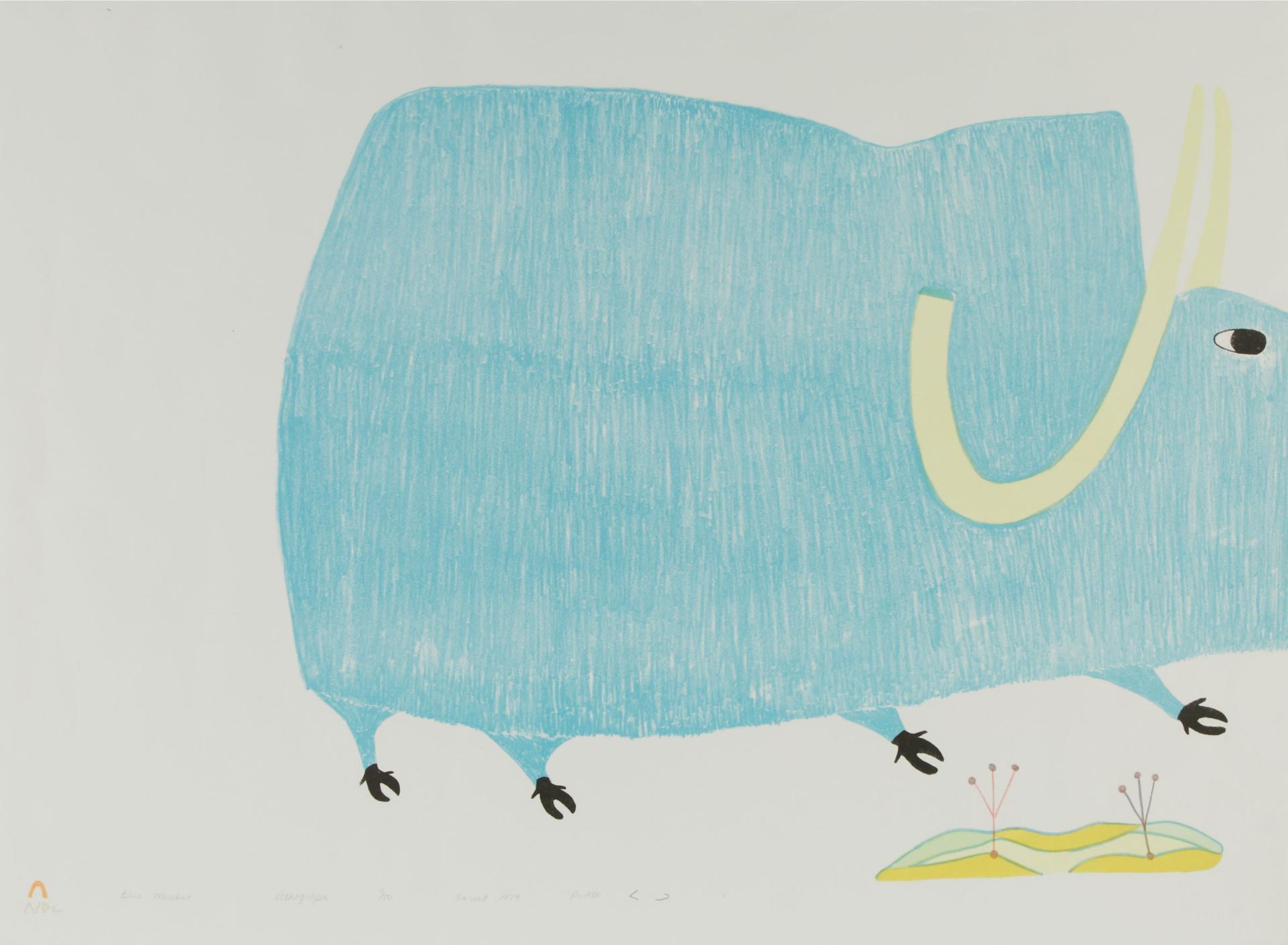 Pudlo Pudlat (1916-1992) - Blue Muskox