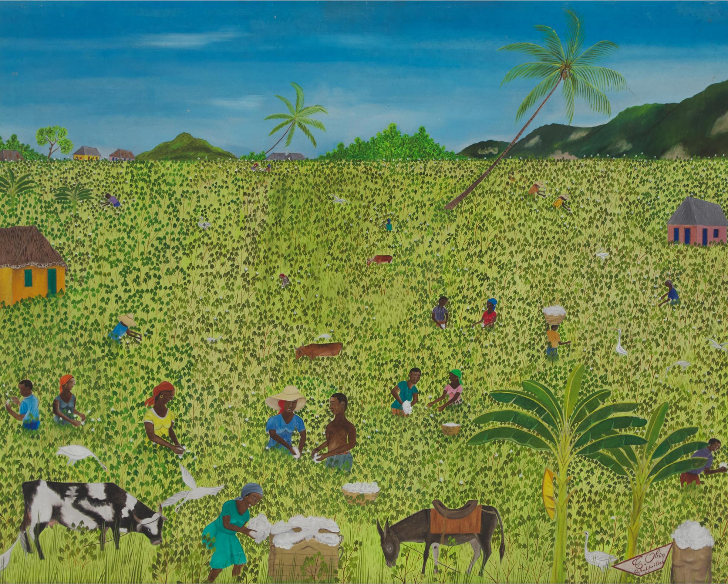 Henri-Claude Obin - Untitled (Harvesting), 1978