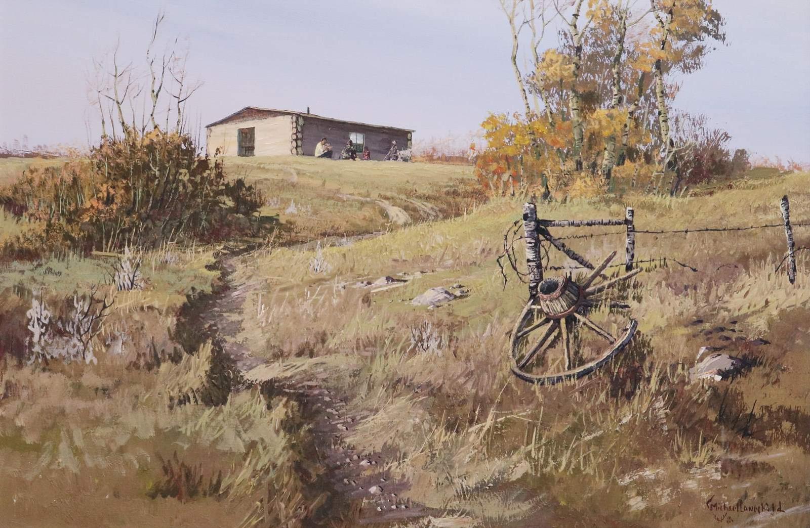 Michael Lonechild (1955) - Middle Of August On The White Bear