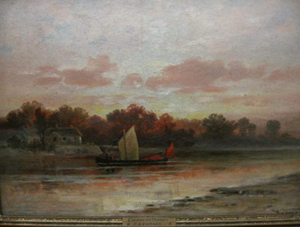 Frederick Arthur Verner (1836-1928) - Evening On Thames