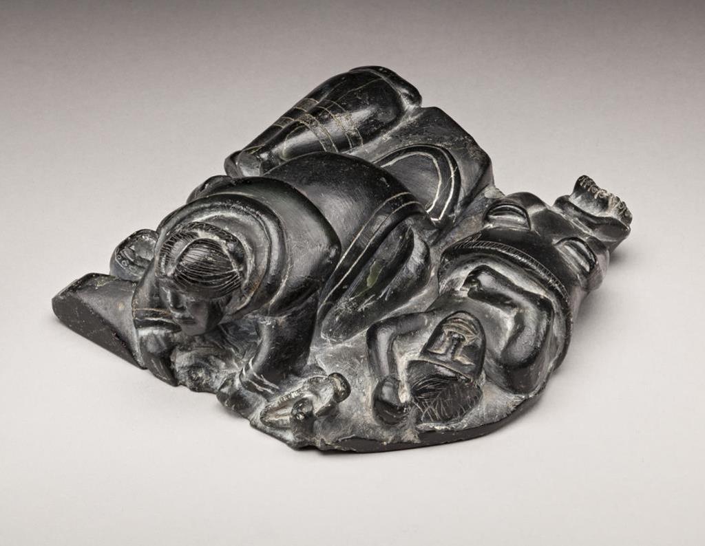 Davidialuk Alasua Amittu (1910-1976) - Puvirnituq, Sleeping Family, late 1950s