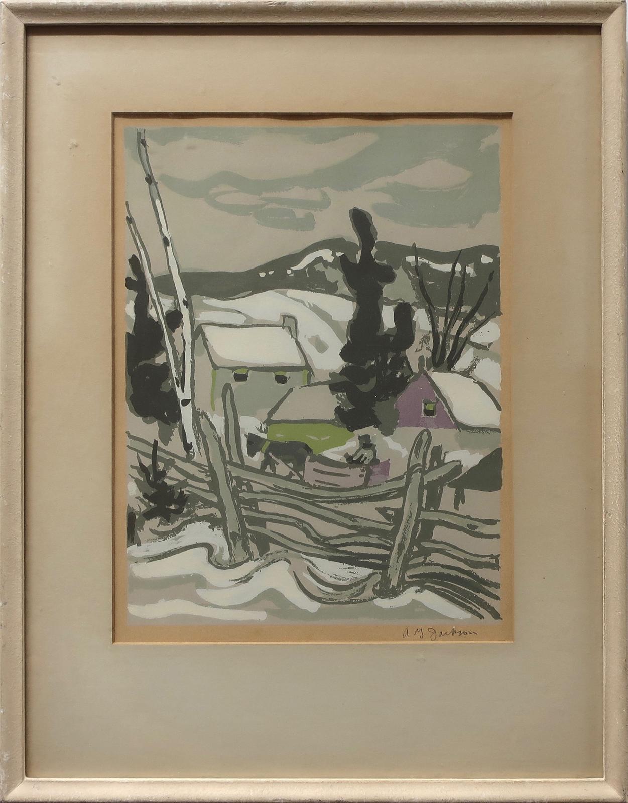 Alexander Young (A. Y.) Jackson (1882-1974) - Winter In St. Fidele