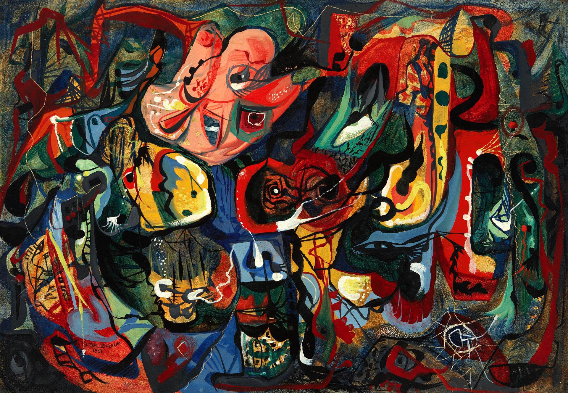 Léon Bellefleur (1910-2007) - Chimères Aquatiques