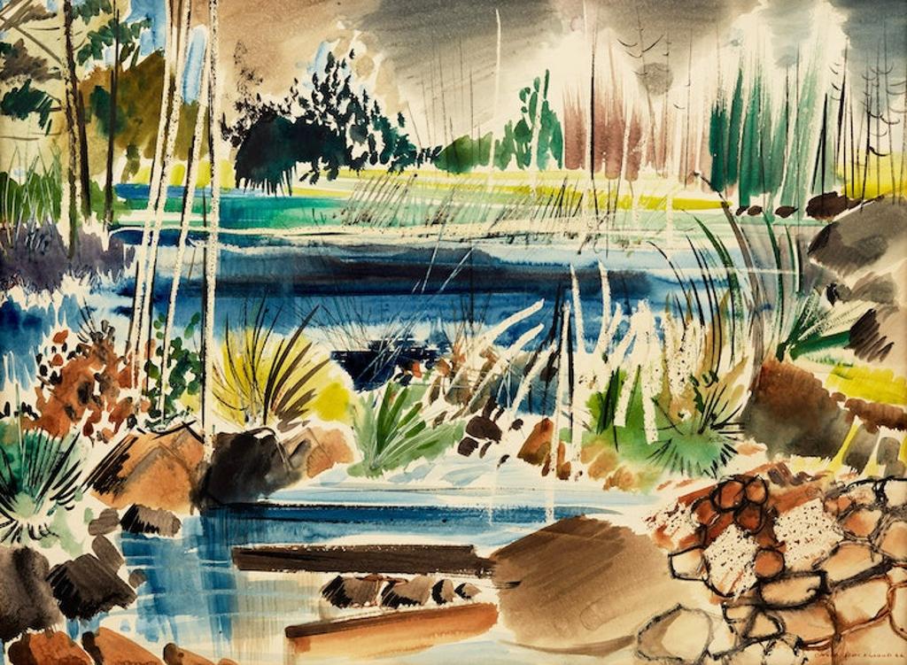 David Lloyd Blackwood (1941-2022) - Beaver Dam Pond, Georgian Bay