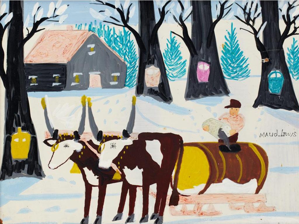 Maud Kathleen Lewis (1903-1970) - Maple Syrup Gathering