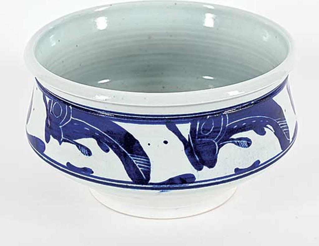 Walter (Drahanchuk) Drohan (1932-2007) - Untitled - Aqua Leaf Bowl