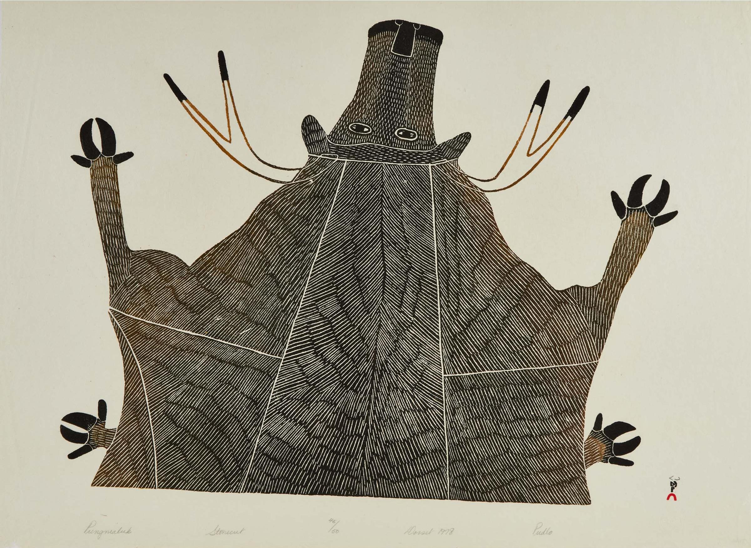 Pudlo Pudlat (1916-1992) - Pungnialuk, 1978