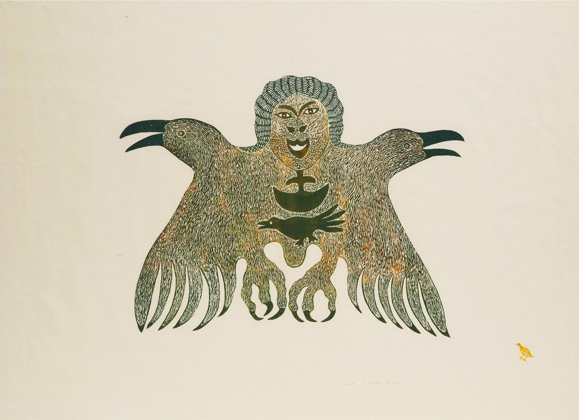 Lipa Lypa Pitsiulak (1943-2010) - Crow With Human Face