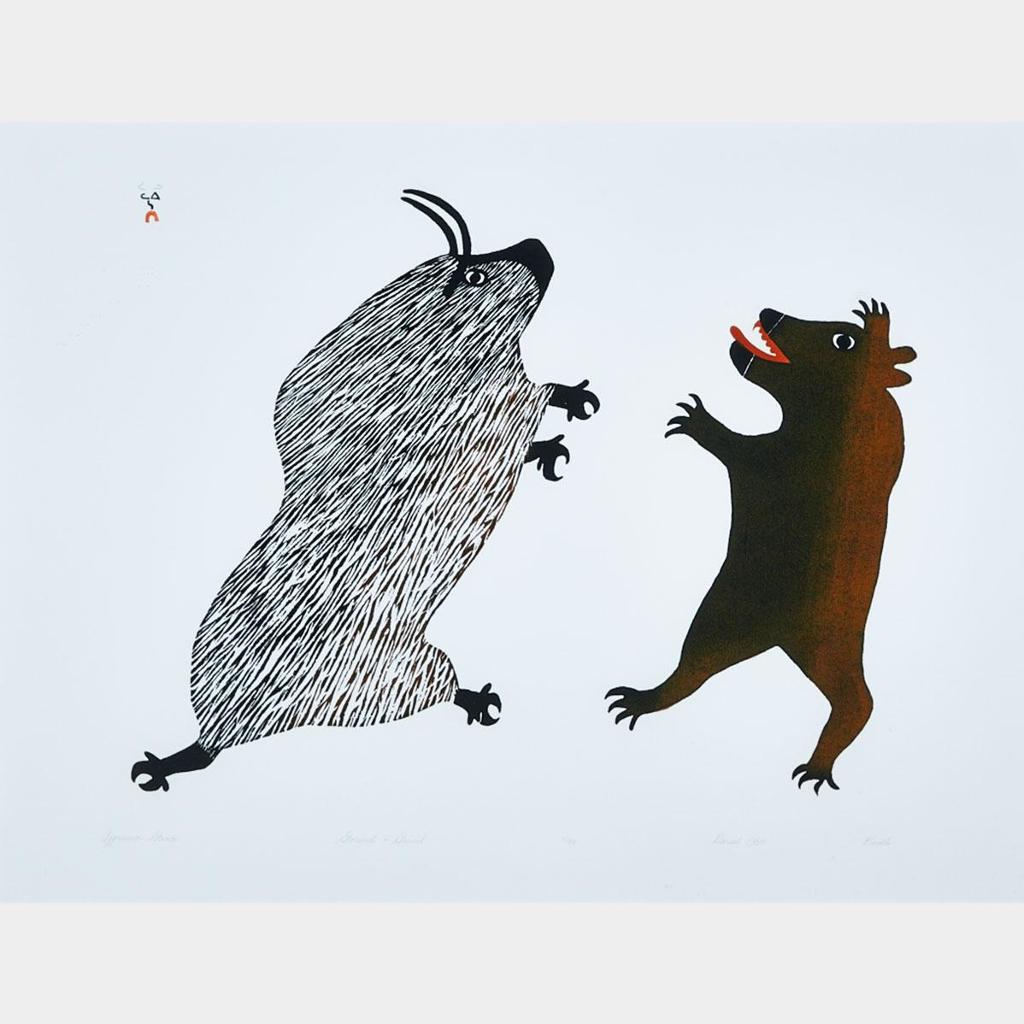 Pudlo Pudlat (1916-1992) - Aggressive Stance