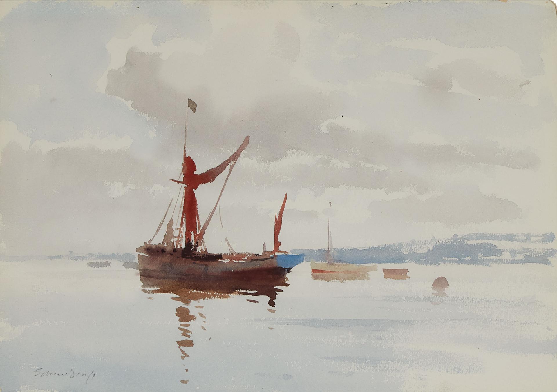 Edward Brian Seago (1910-1974) - The Waterlily At Pin Mill