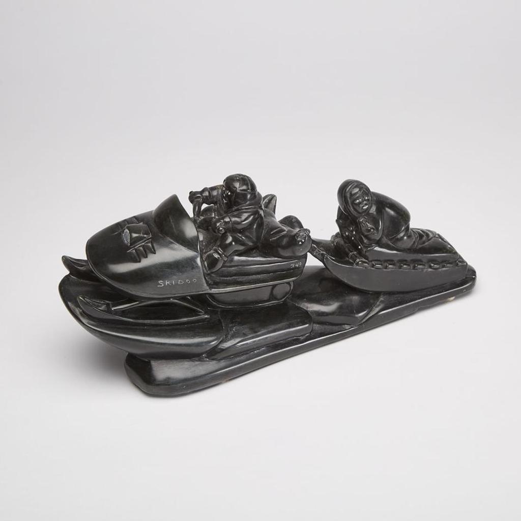 Jimmy Inarulik Arnamissak (1946-2003) - Snowmobile Dragging Komatik