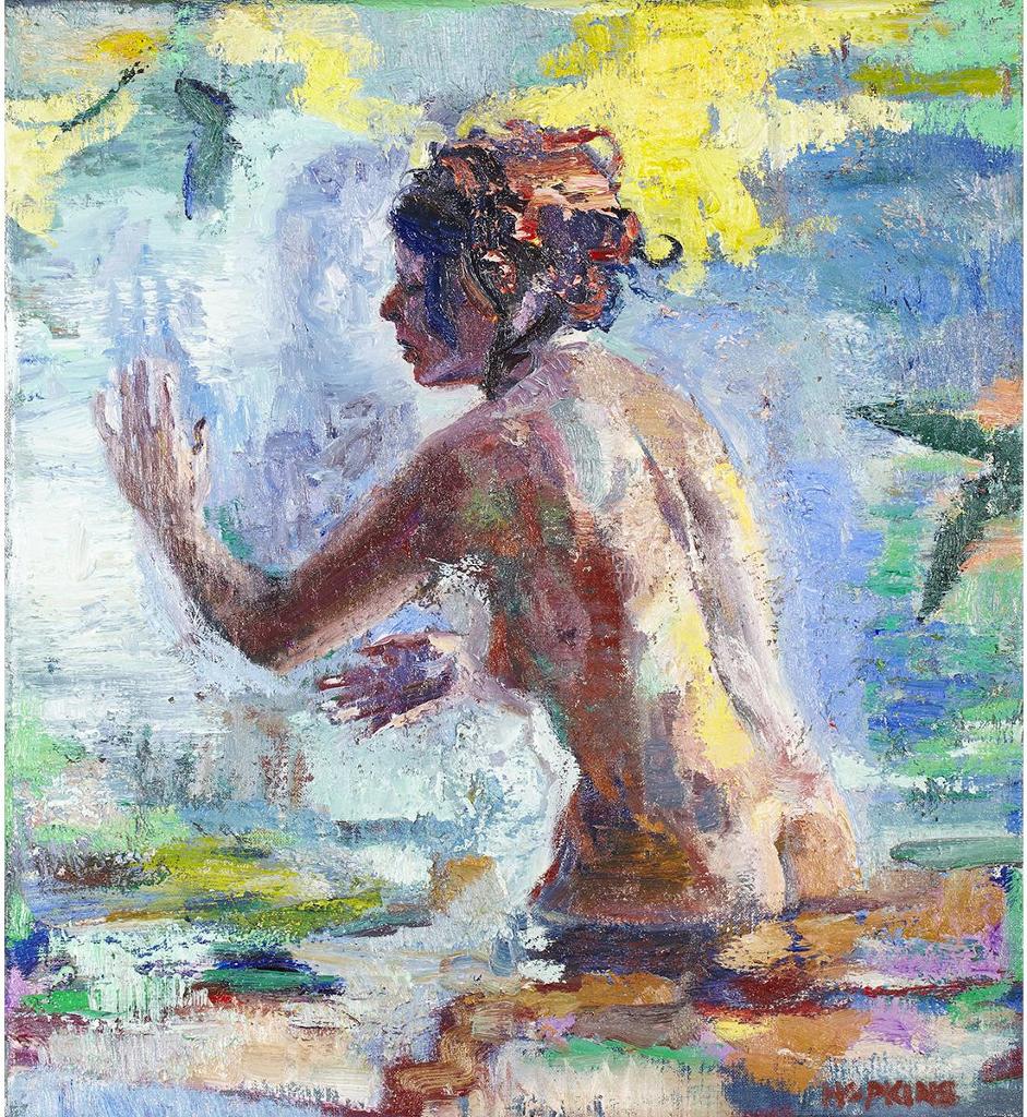 Tom Hopkins (1944-2011) - Blue Encounter (Study), 1996