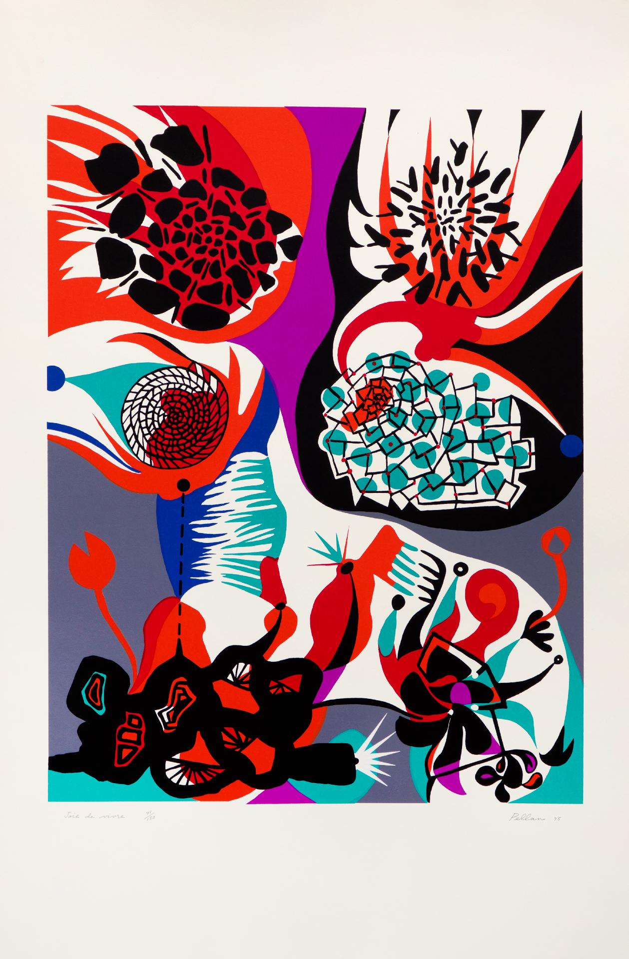 Alfred Pellan (1906-1988) - Joie de vivre, 1975
