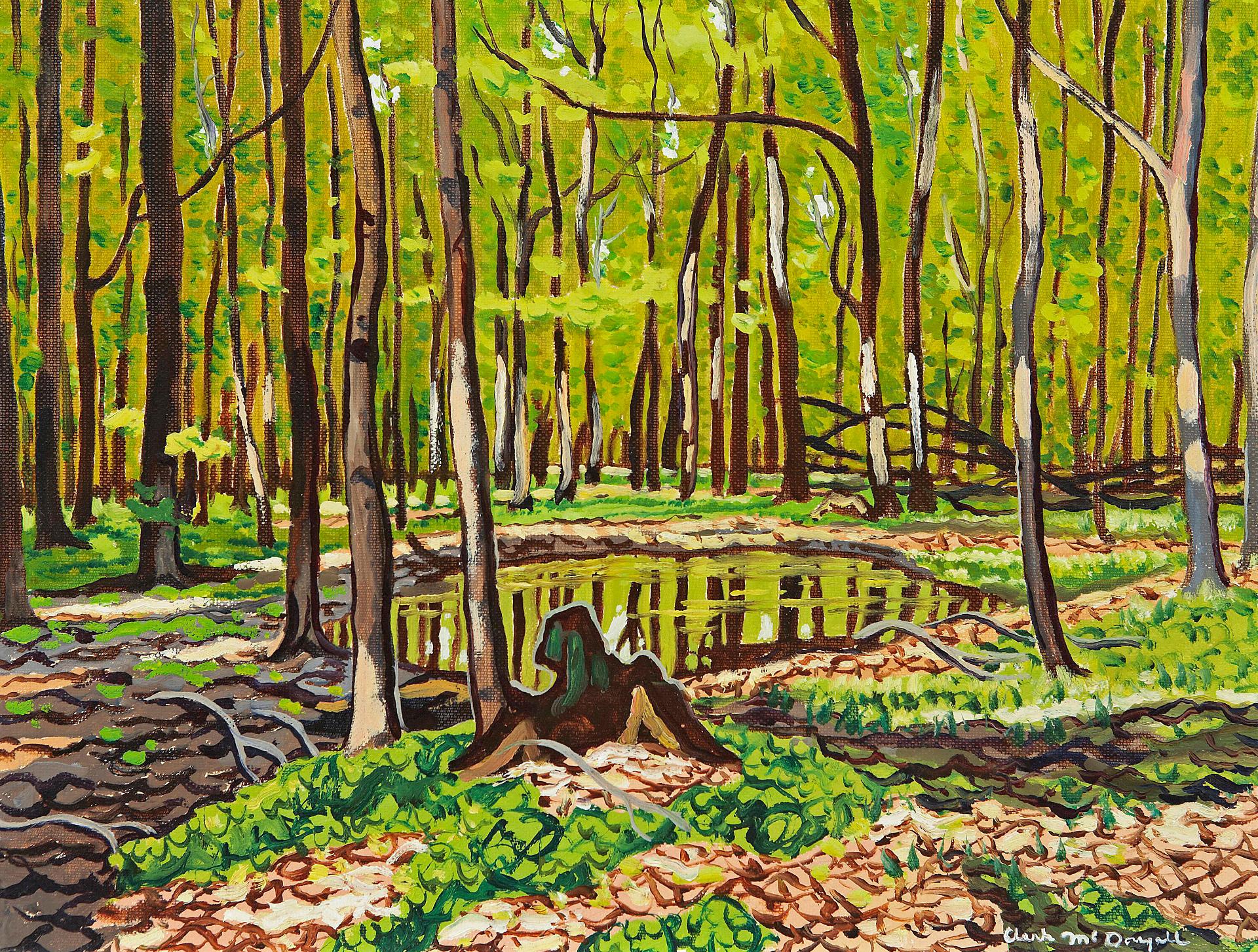 Clark Holmes Mcdougall (1921-1980) - Summer Pond