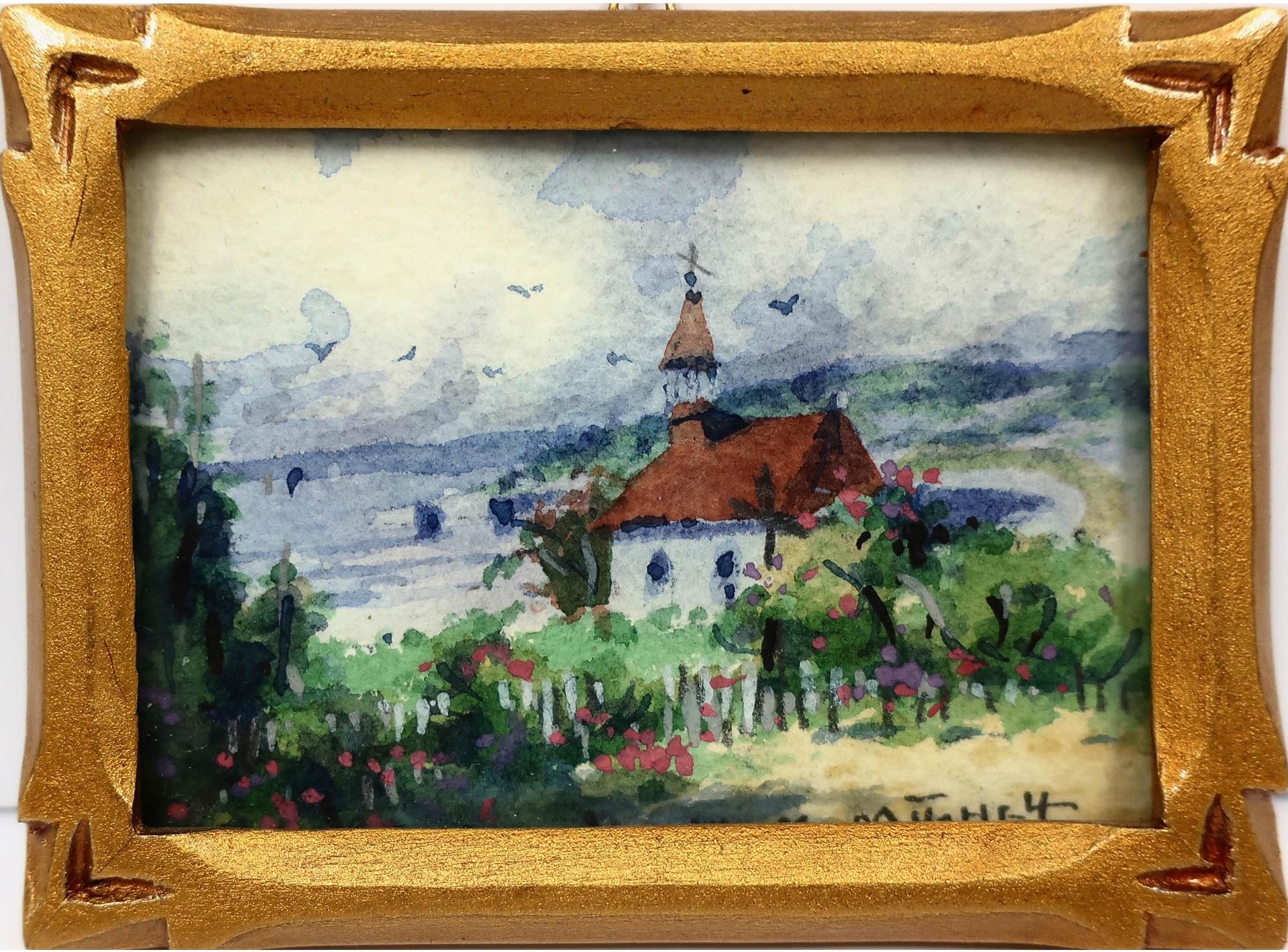 Willard Morse Mitchell (1879-1955) - Old Indian Church, Saguenay River, P.Q.