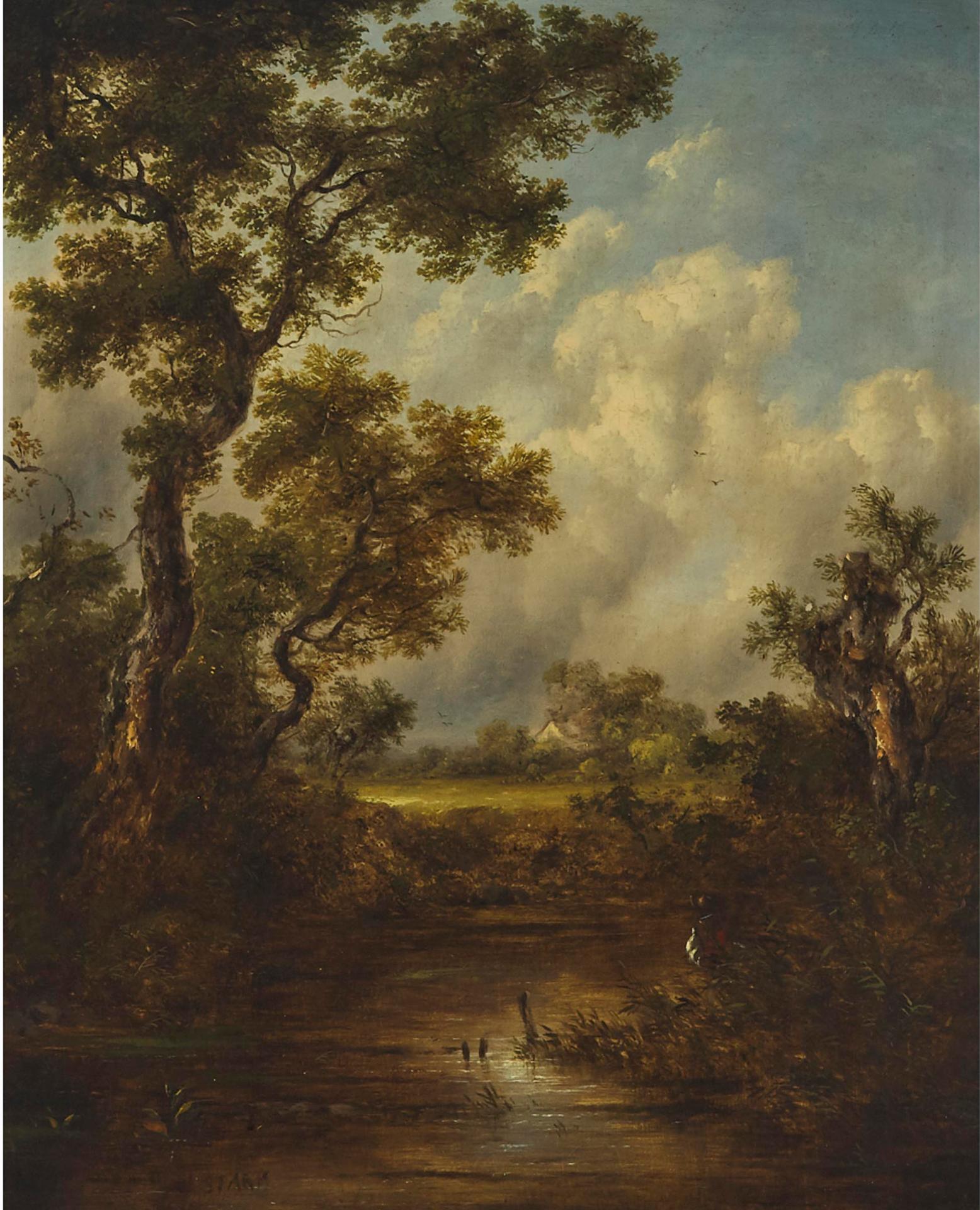 James Stark (1794-1859) - The Angler's Corner - Near Norwich