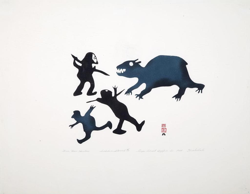 Kiakshuk (1886-1966) - Three Bear Hunters