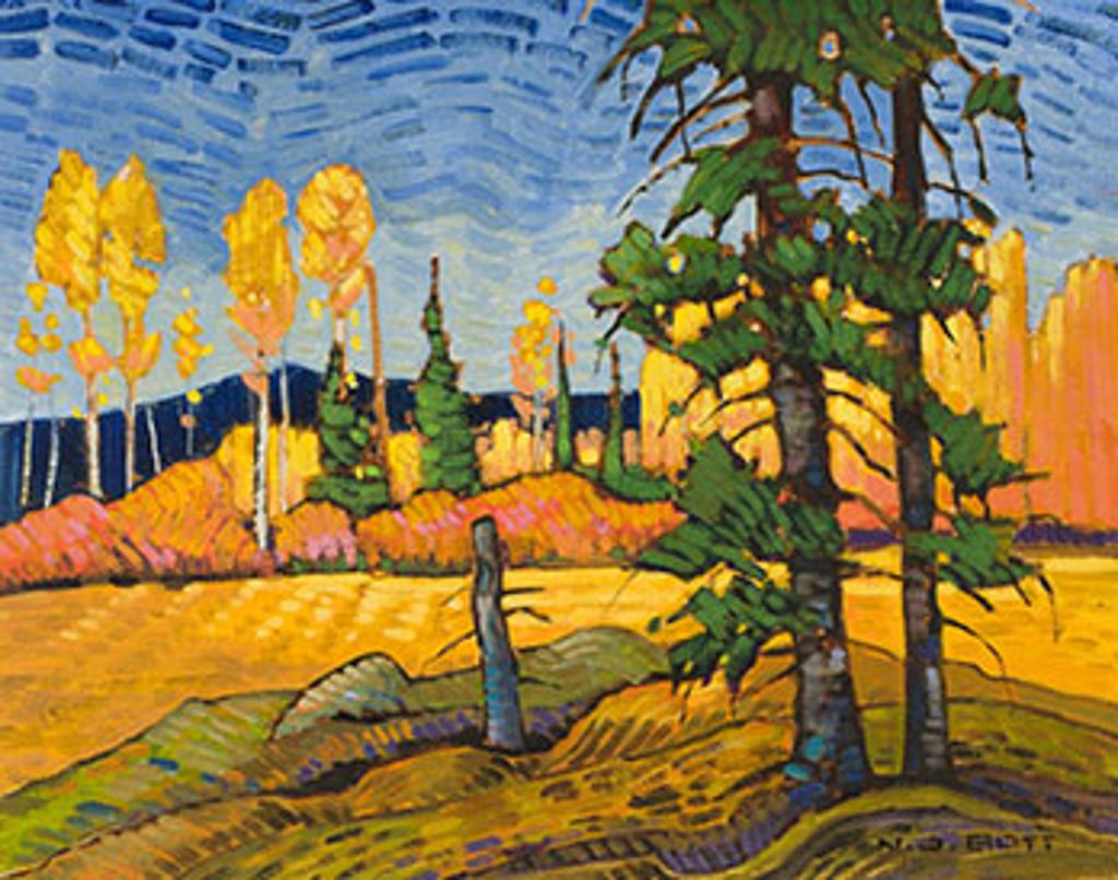 Nicolas Johannes Bott (1944-2021) - Pines and Aspens