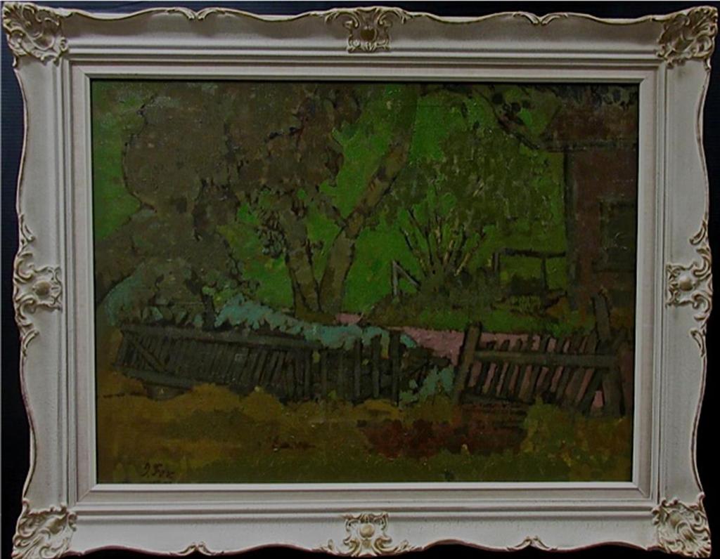 John Richard Fox (1927-2008) - Untitled (The Garden Fence)