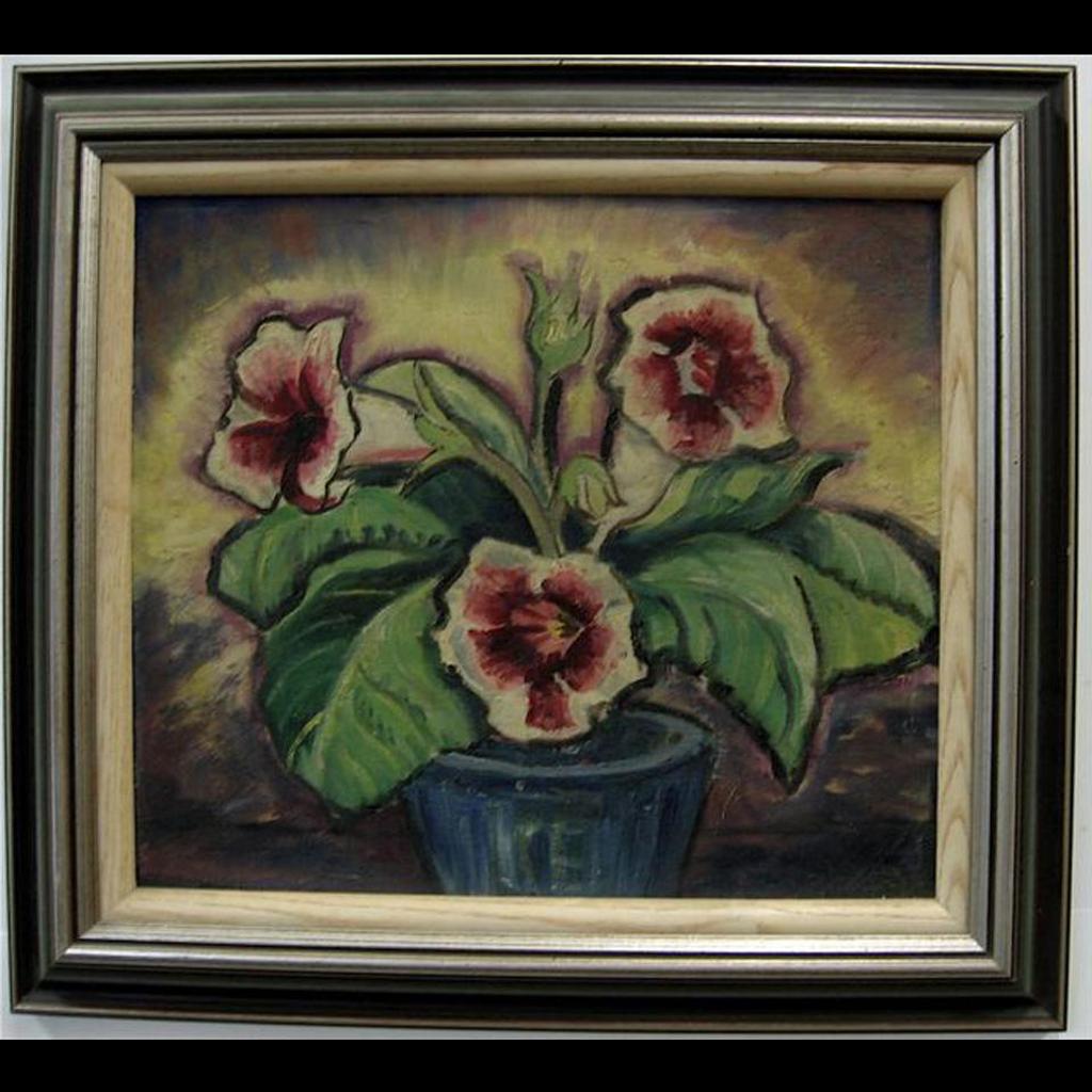Gordon Edward Pfeiffer (1899-1983) - Gloxinia In A Blue Bowl