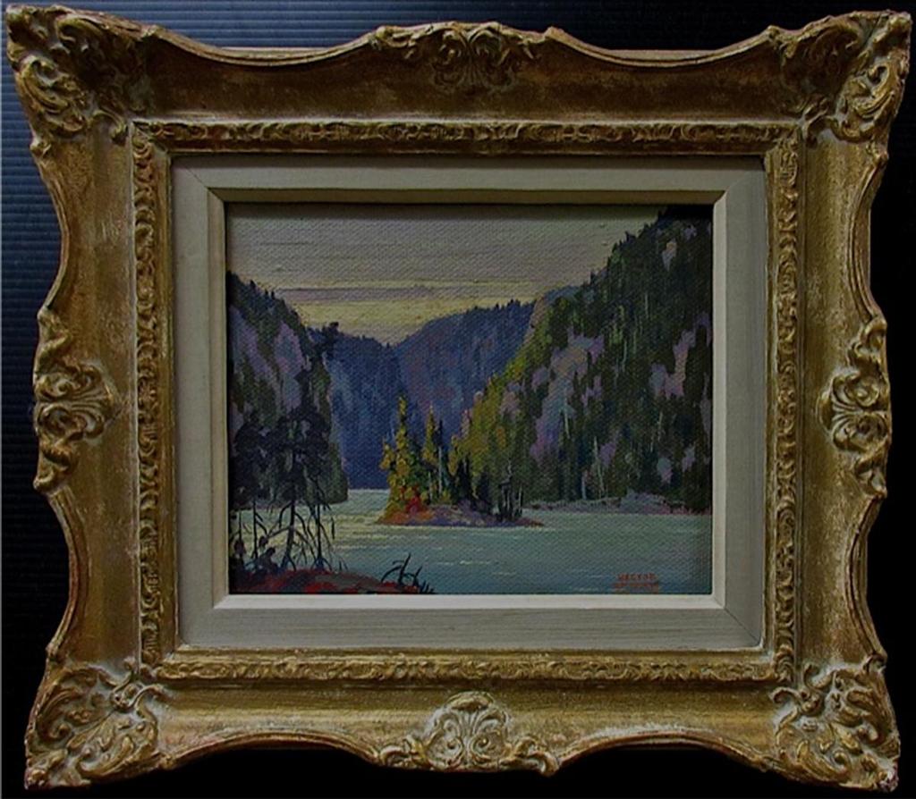Hector Chapman - Lake Scene With Island