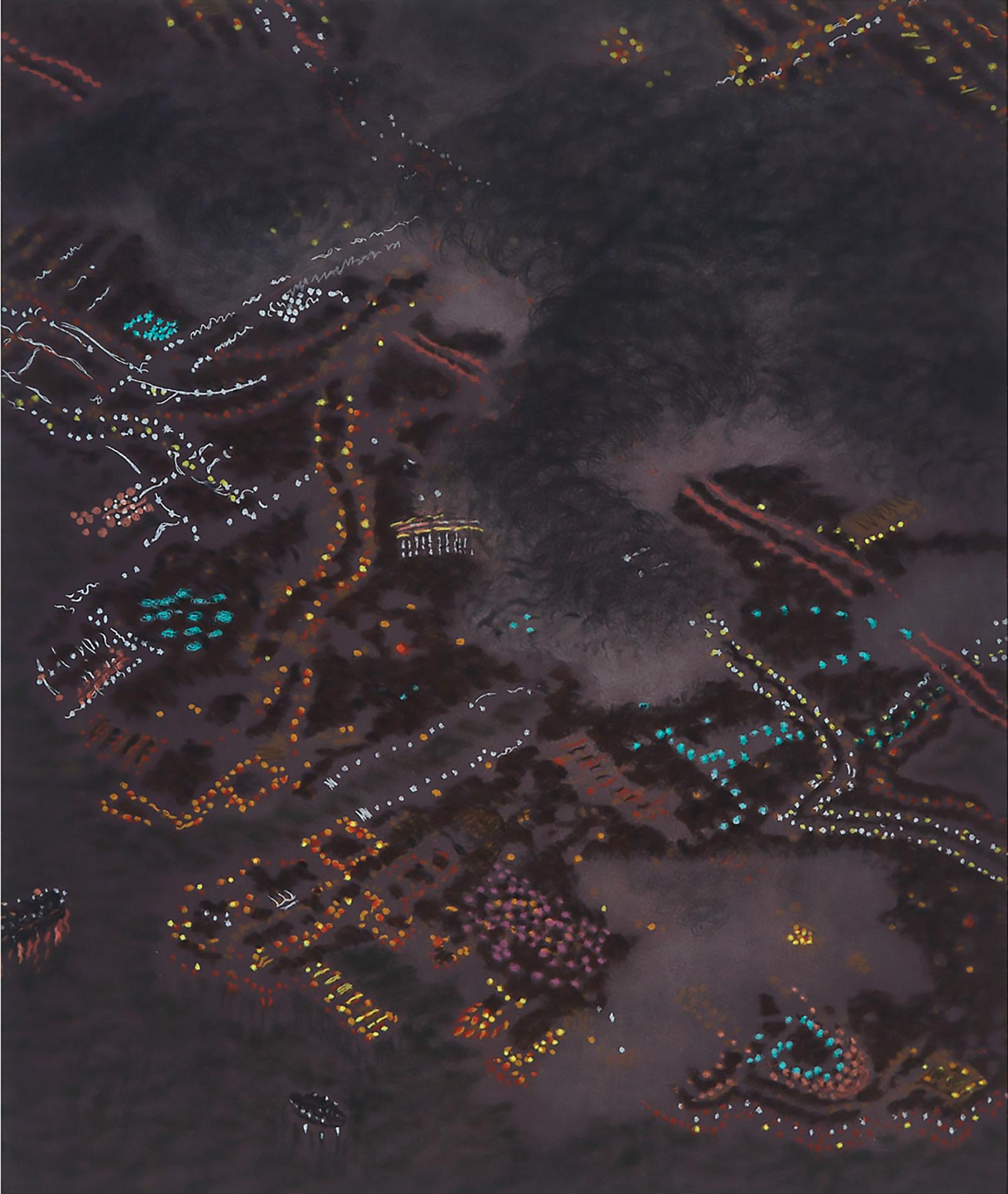 Yvonne Jacquette (1934) - Clouds Obscuring San Diego, 1987