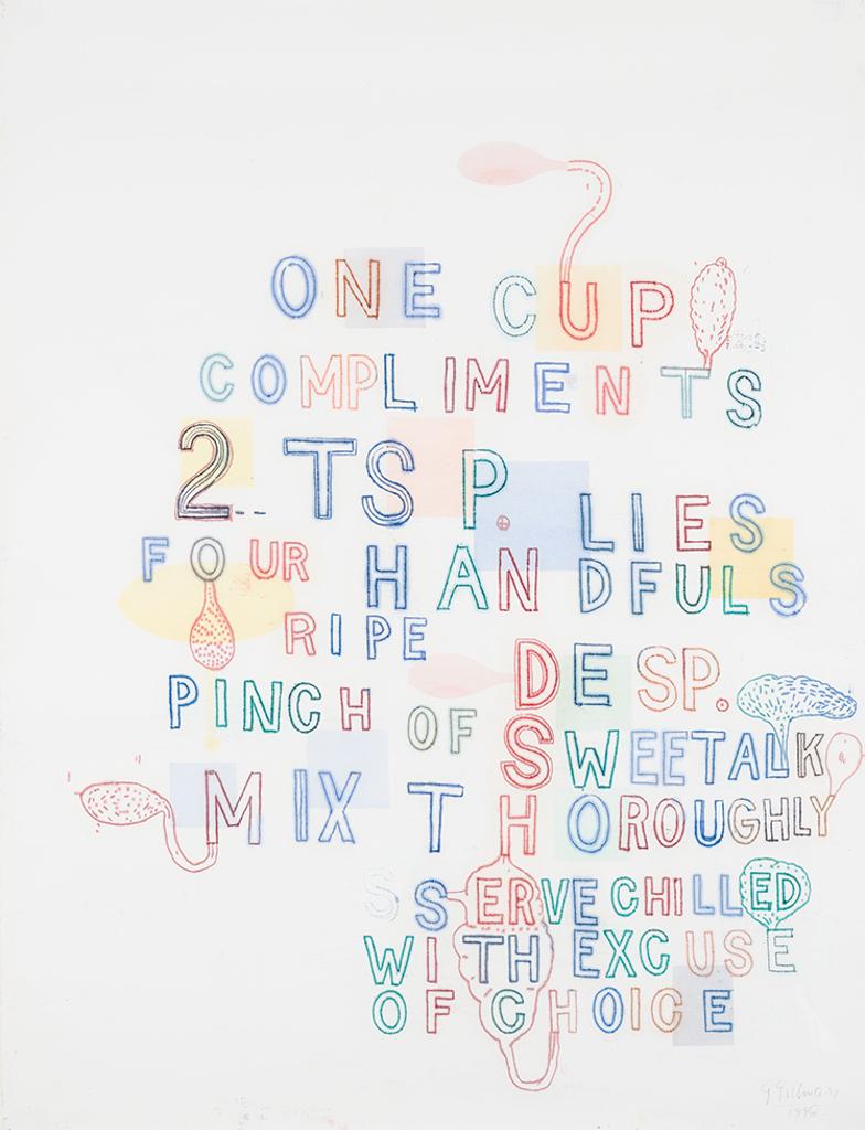 Graham Gillmore (1963) - Untitled (Set List Series - 'Fourth')