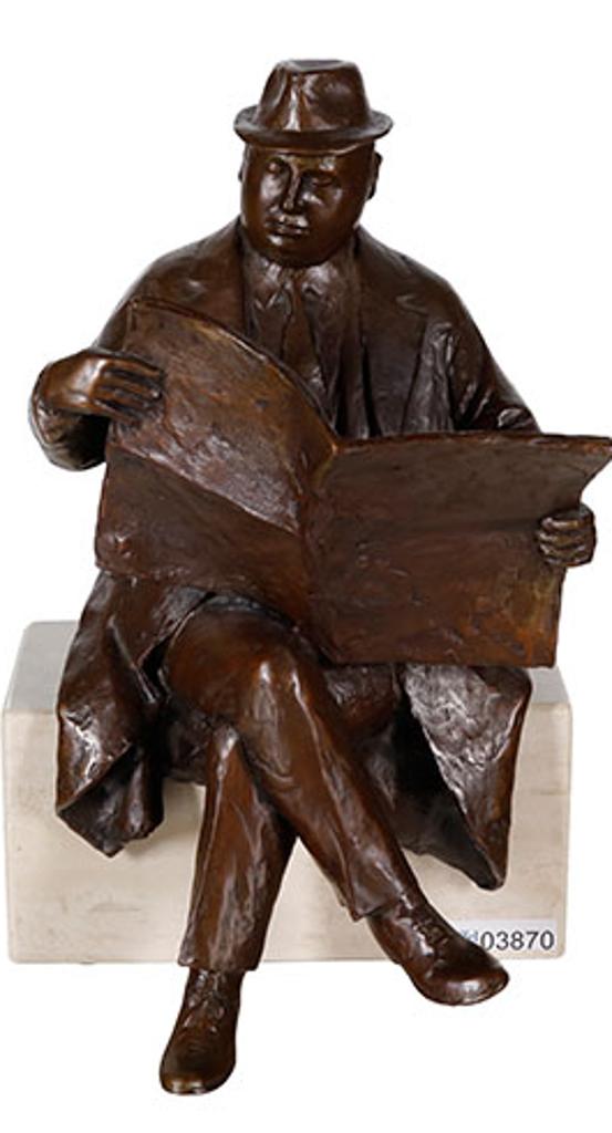 William Hodd (Bill) McElcheran (1927-1999) - Man Reading Newspaper (03870/A89-220)