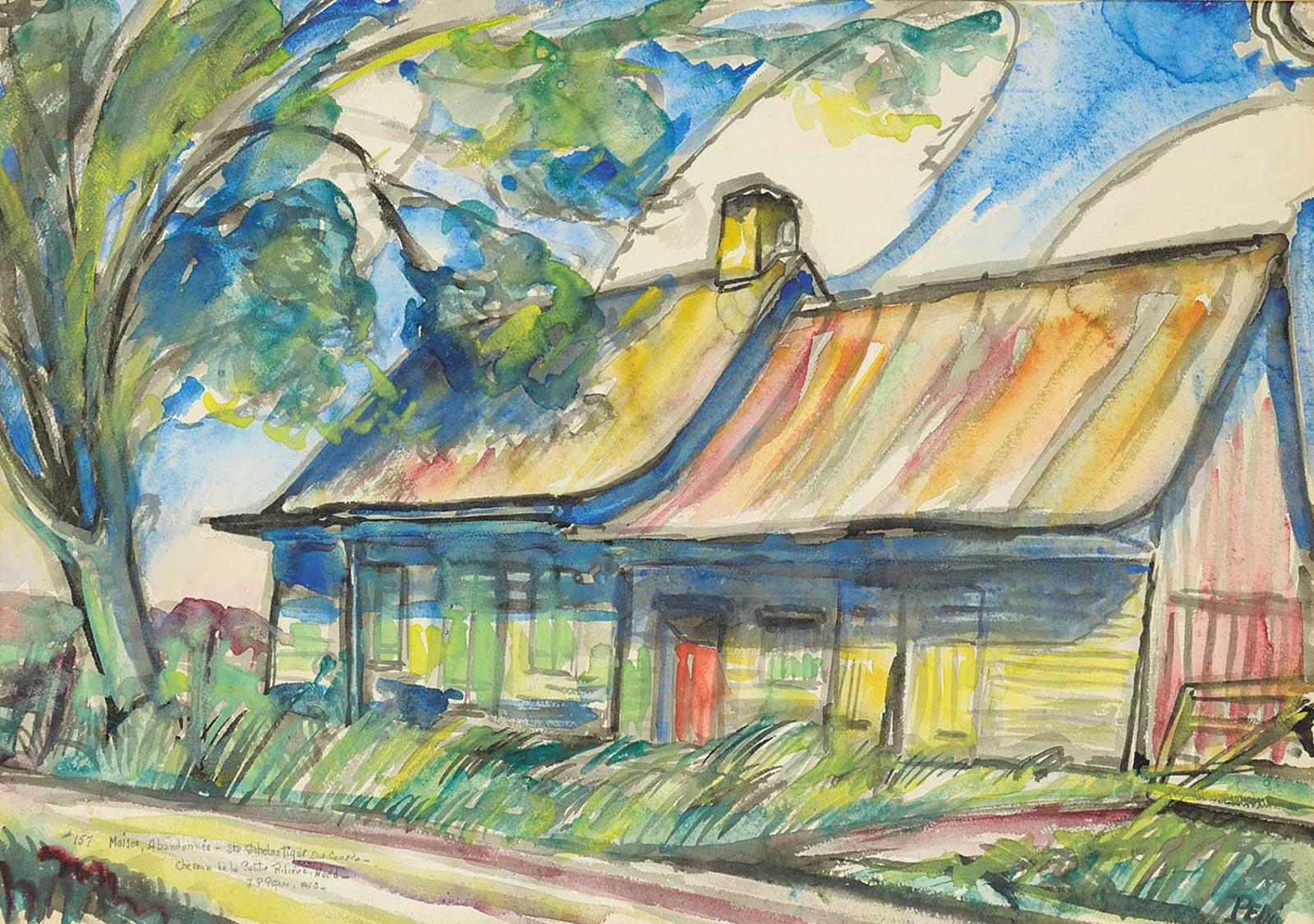 Jean Paul Pepin (1894-1983) - Maison, abandonnee - Ste Sebolastique, Que,. Canada