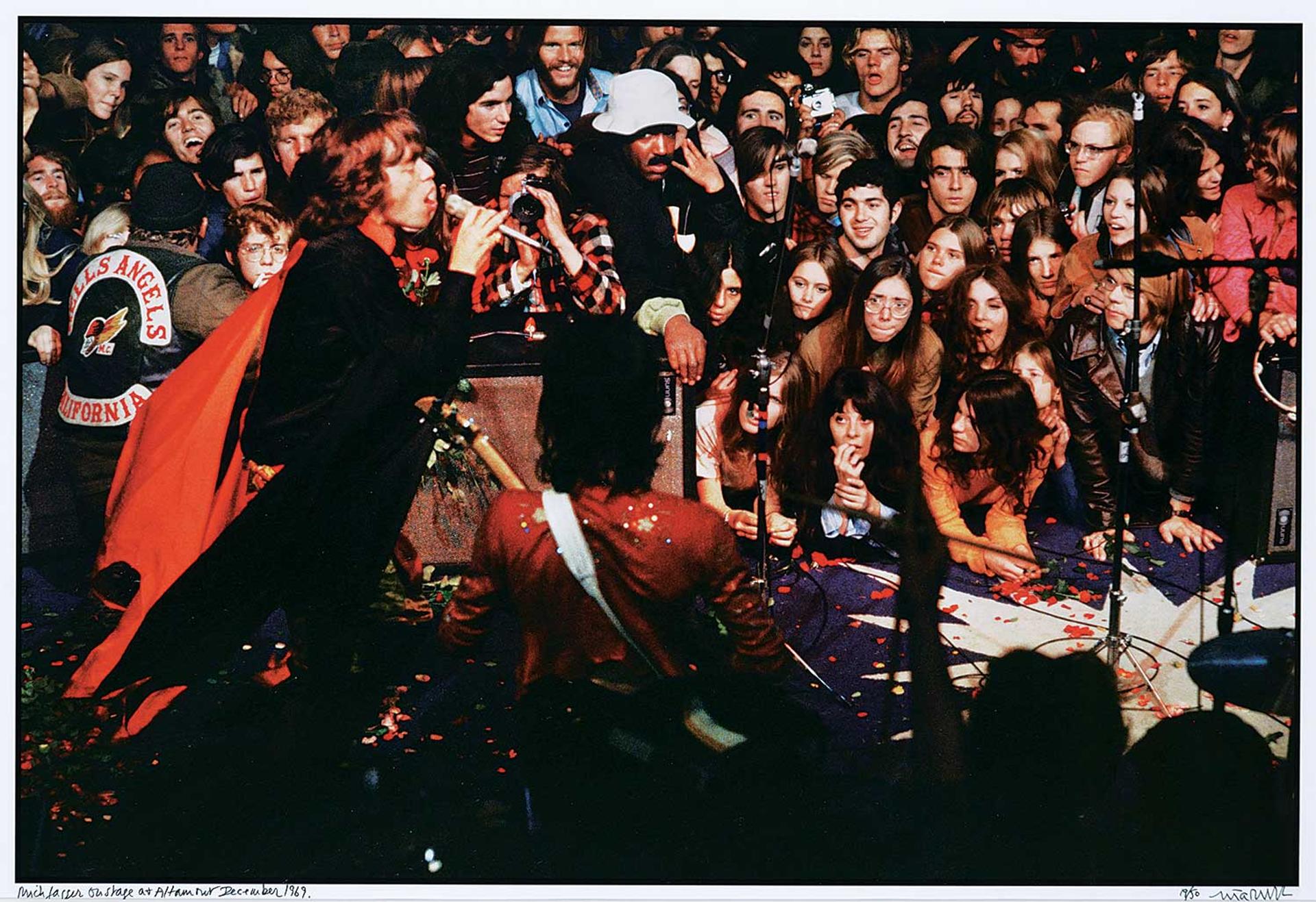 Ethan Russell (1945) - Mick Jagger on Stage at Altamont, December 1969 #19/50