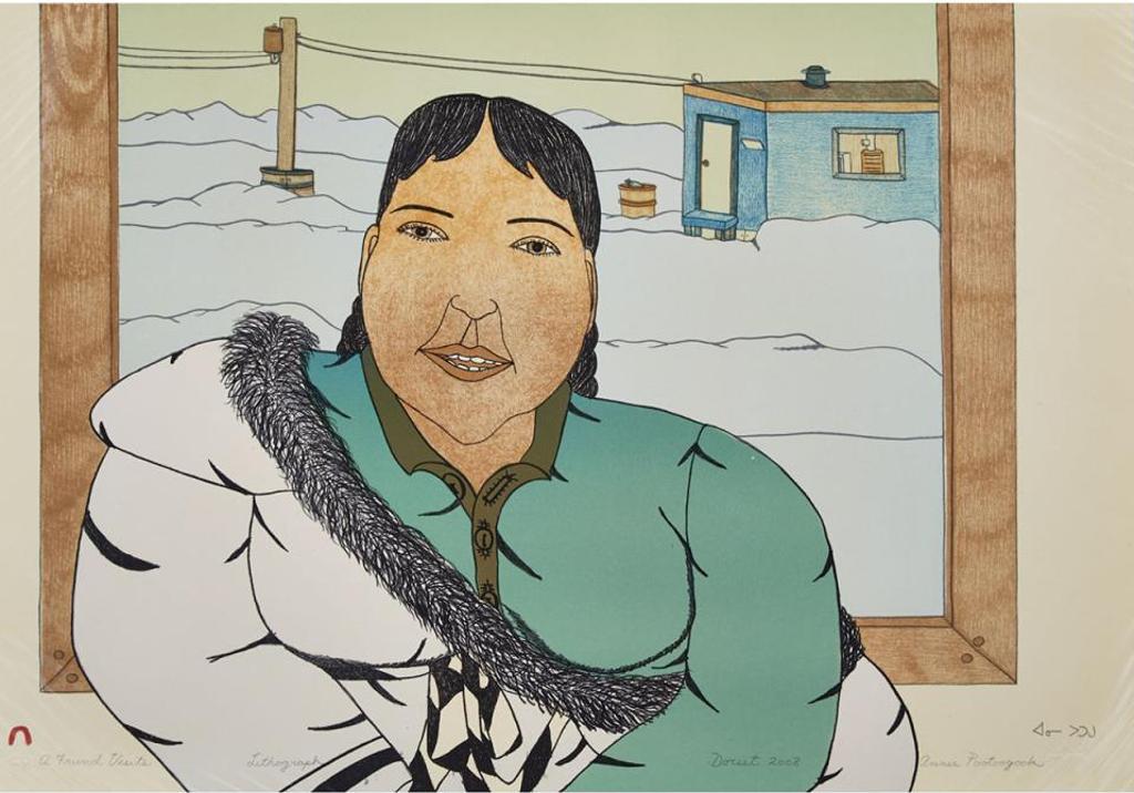 Annie Pootoogook (1969-2016) - A Friend Visits