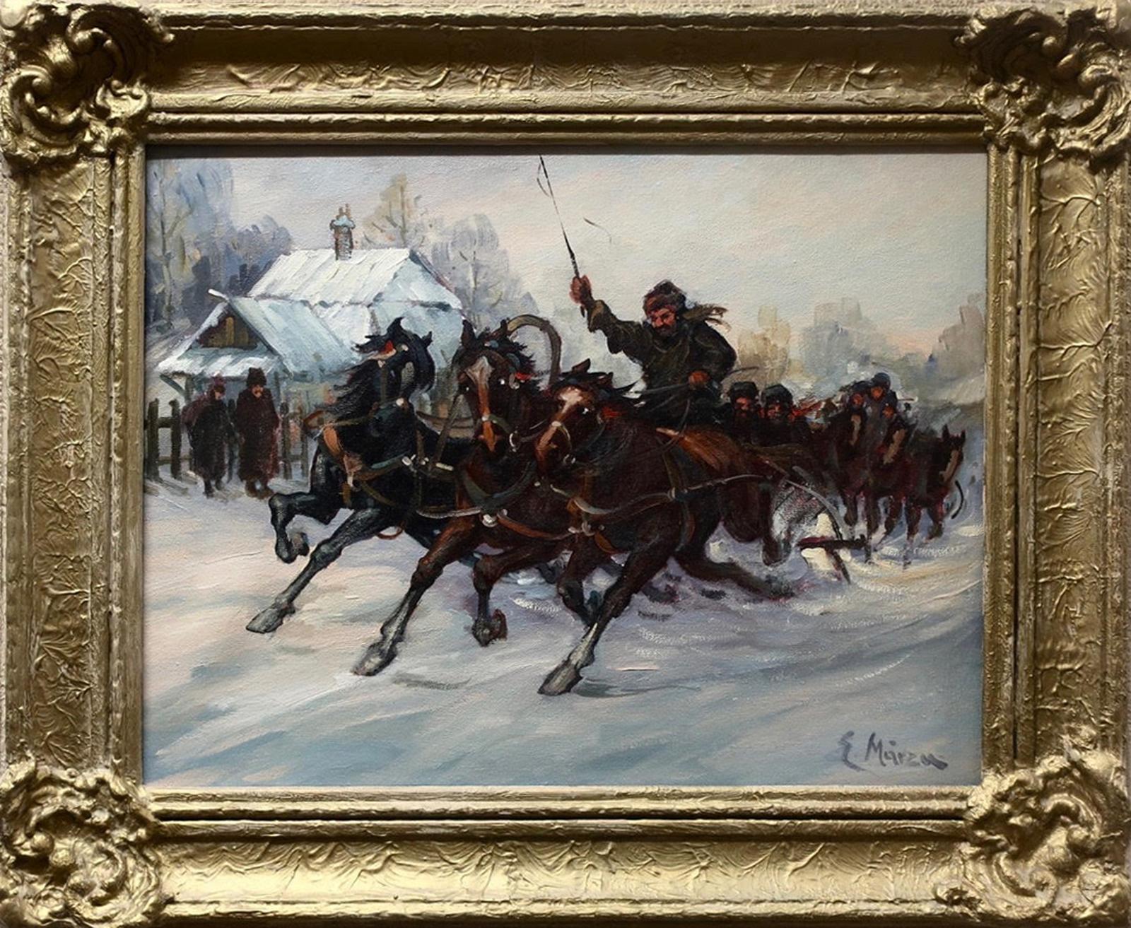 Ernest Marza (1923-2019) - Untitled (Troika Race)